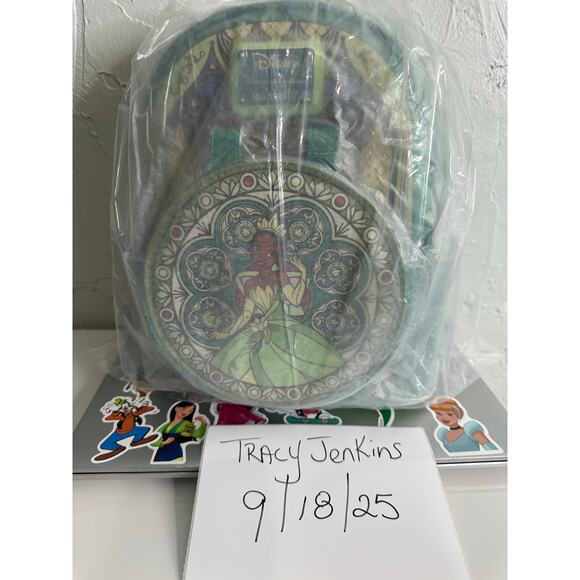 Loungefly Disney Princess Stained Glass Collection Tiana Mini-Backpack - Picture 3 of 3